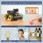 Hiwonder TurboPi Raspberry Pi Omnidirectional Mecanum Wheels Robot Car Kit with Camera Open Source Python for Beginners (Standard Kit without Raspberry Pi 4B) - Image 3